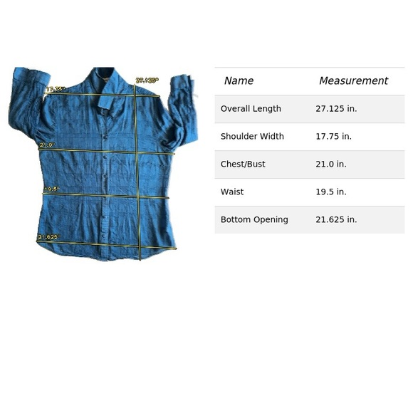 Coldwater Creek Sheer Blue Button-Front Women's Shirt - Lightweight Layering Top - Picture 4 of 17